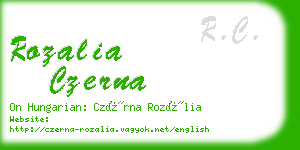 rozalia czerna business card